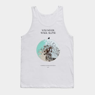 YOU NEVER WALK ALONE Moon Dark Tank Top